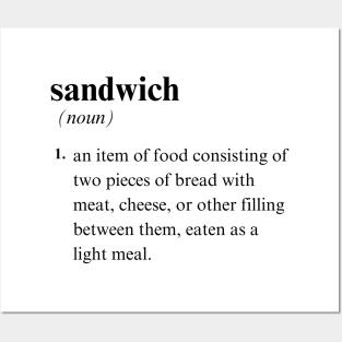 sandwich definition Posters and Art